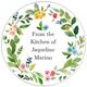 White Bud Wreath Kitchen Round Stickers in a Jar Image 2 of 2
